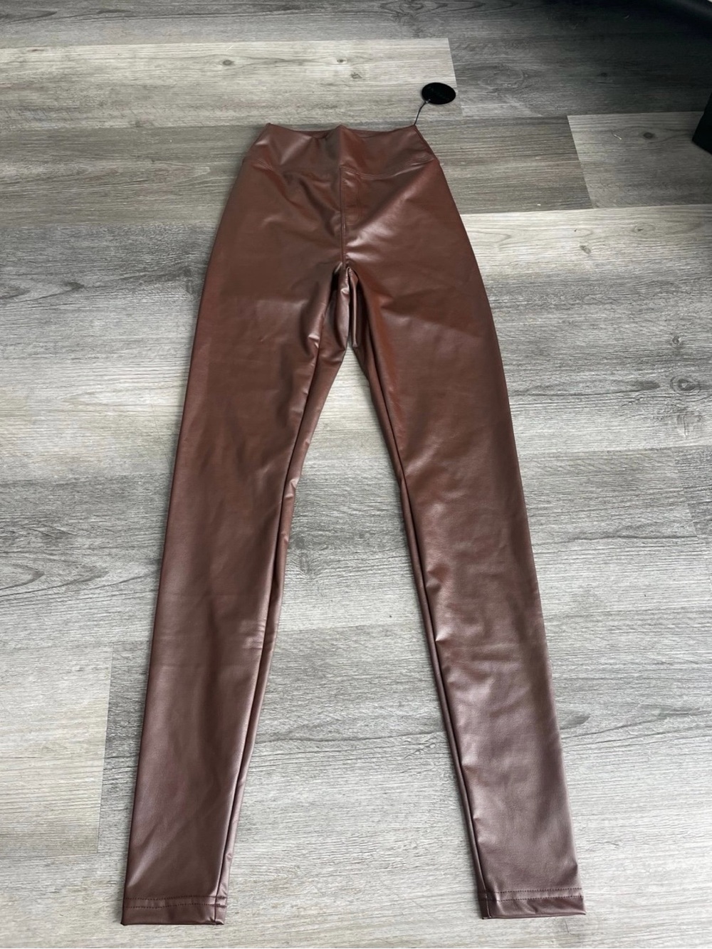 aerie  Faux Leather High-Rise Leggings - Brown